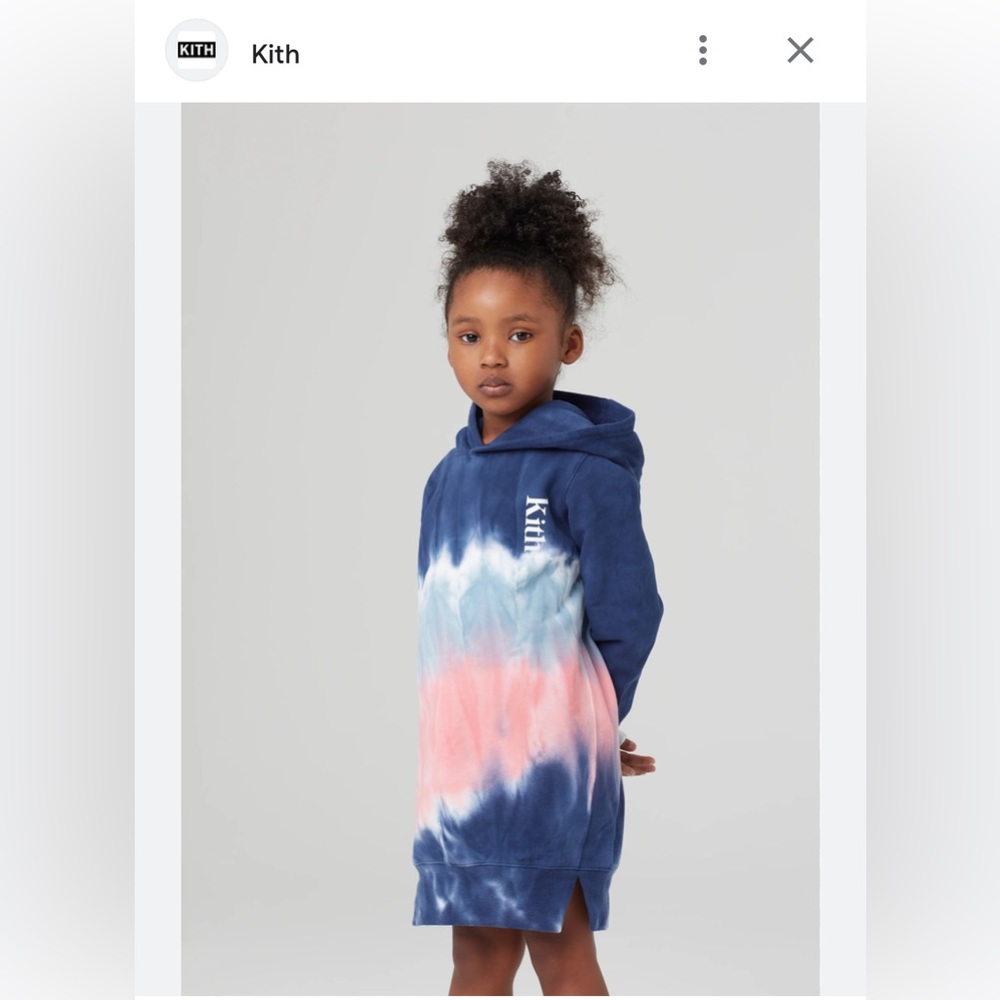 Kith Kids Tie-Dye Hoodie - Blue and Pink